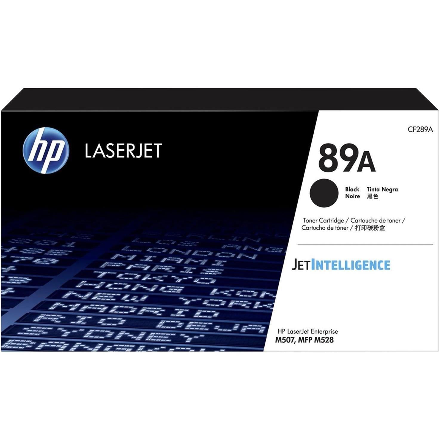 HP 89A Black Original LaserJet Toner Cartridge CF289A