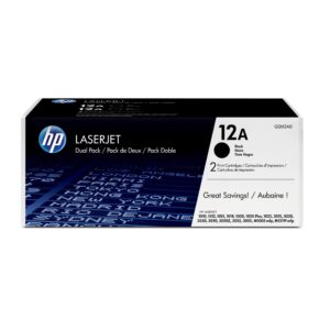 HP 12A Black Original LaserJet Toner Cartridge Q2612A