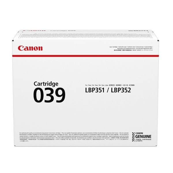 Canon 039 Black Toner Cartridge (Original)
