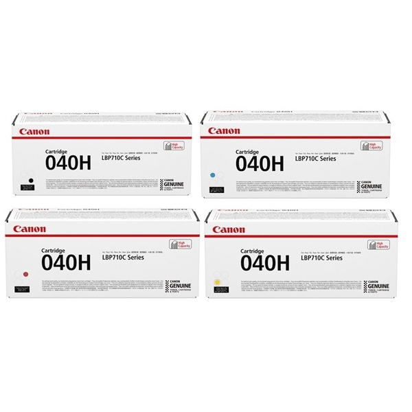 Canon 040H Original High Capacity Black & Colour Toner Cartridge 4 Pack