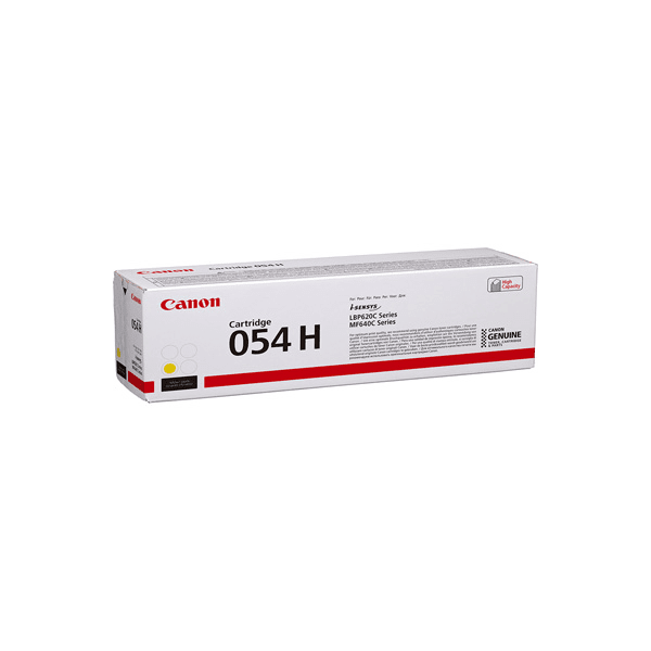 Canon 054HY Yellow High Capacity Toner Cartridge (Original)