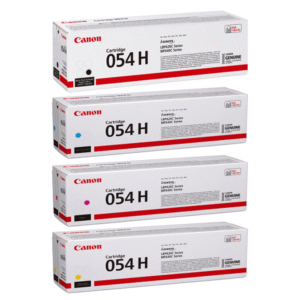 Canon 054HBK Black and Colour High Capacity Toner Cartridge 4 Pack (Original)