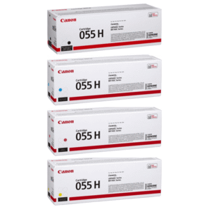 Canon 055H Black and Colour High Capacity Toner Cartridge 4 Pack (Original)