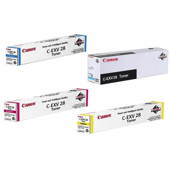 Canon C-EXV28 (BK/C/M/Y) Original Black & Colour Toner Cartridge Multipack