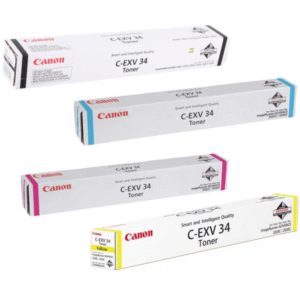 Canon C-EXV34 (BK/C/M/Y) Original Black & Colour Toner Cartridge Multipack