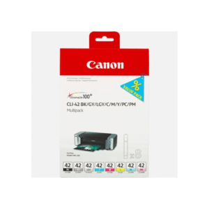 Canon CLI-42 (6384B010) Original Black & Colour Ink Cartridge 8 Pack