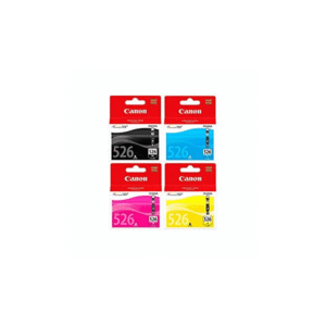 Canon CLI-526 BK/C/M/Y Original Black & Colour Ink Cartridge 4 Pack