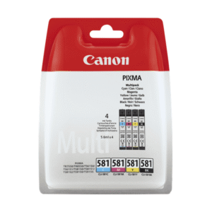 Canon CLI-581 (2103C004) Original Colour Ink Cartridge 4 Pack