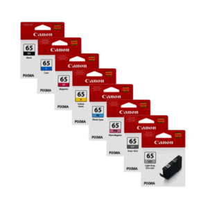Canon CLI-65 Black and Colour Ink Cartridge 8 Pack (Original)