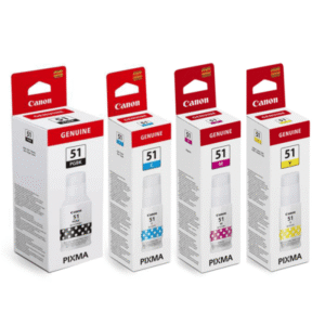 Canon GI-51 Black and Colour Ink Bottle 4 Pack (Original)