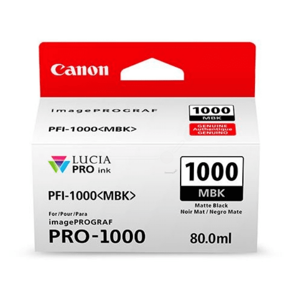 Canon PFI-1000MBK Matte Black Ink Cartridge (Original)