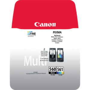 Canon PG-560 / CL-561 Black and Colour Ink Cartridge 2 Pack (Original)