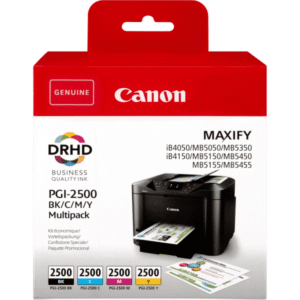 Canon PGI-2500 (9290B004) Original Black & Colour Ink Cartridge 4 Pack