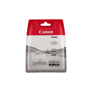 Canon PGI-520BK (2932B012) Original Black Ink Cartridge Twin Pack