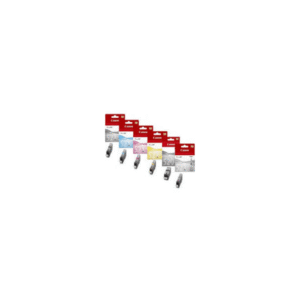 Canon PGI-520BK, CLI-521 BK/C/M/Y/GY Original Black & Colour Ink Cartridge 6 Pack