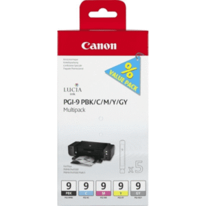 Canon PGI-9 (1034B011) Original Ink Cartridge 5 Pack