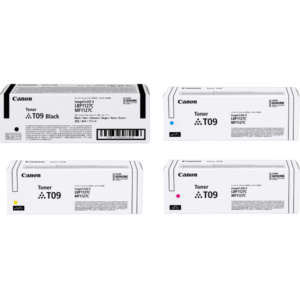 Canon T09 (BK/C/M/Y) Original Black and Colour Toner Cartridge 4 Pack