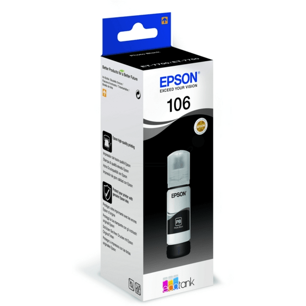 Epson 106 Photo Black Ink Bottle (Original)