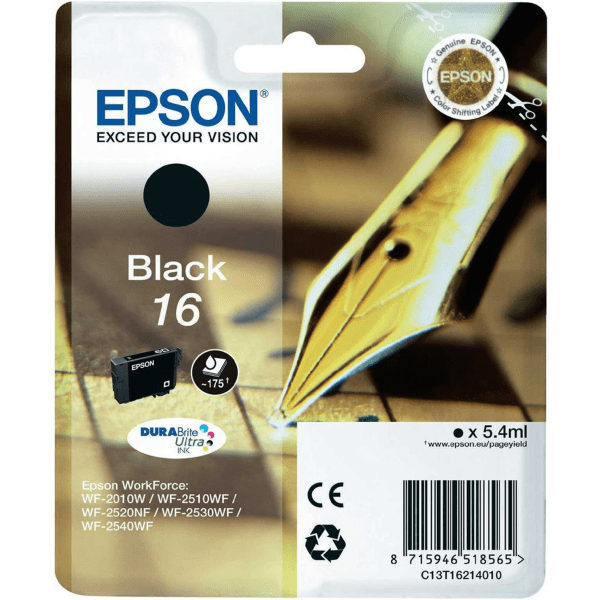 Epson 16 Black Ink Cartridge (Original)