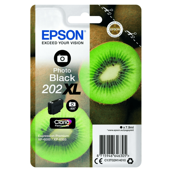 Epson 202XL Photo Black Ink High Capacity Cartridge (Original)