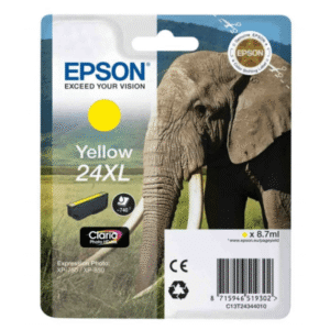 Epson 24XL Yellow High Capacity Ink Cartridge (Original)