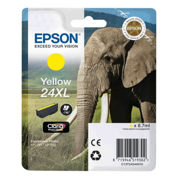 Epson 24XL Yellow High Capacity Ink Cartridge (Original)