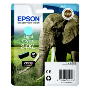 Epson 24XL Light Cyan High Capacity Ink Cartridge (Original)