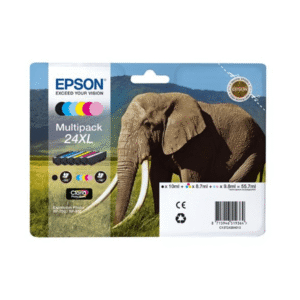 Epson 24XL Black & Colour High Capacity Ink Cartridge 6 Pack (Original)