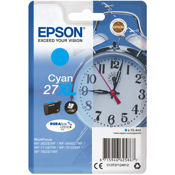 Epson 27XL Cyan Ink High Capacity Cartridge (Original)