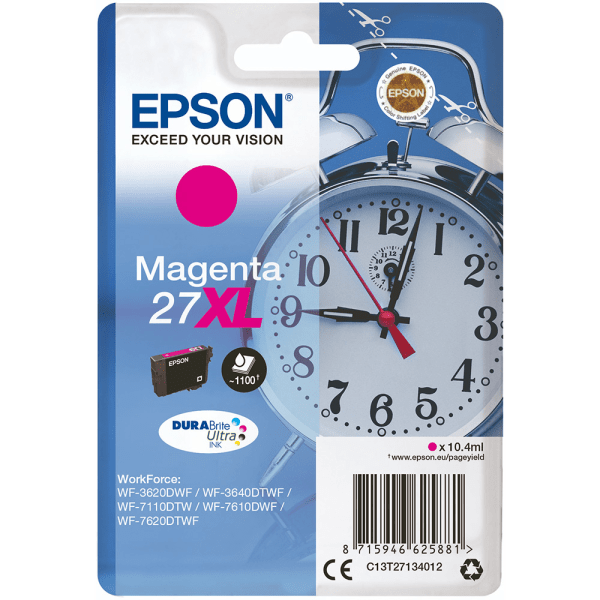 Epson 27XL Magenta Ink High Capacity Cartridge (Original)