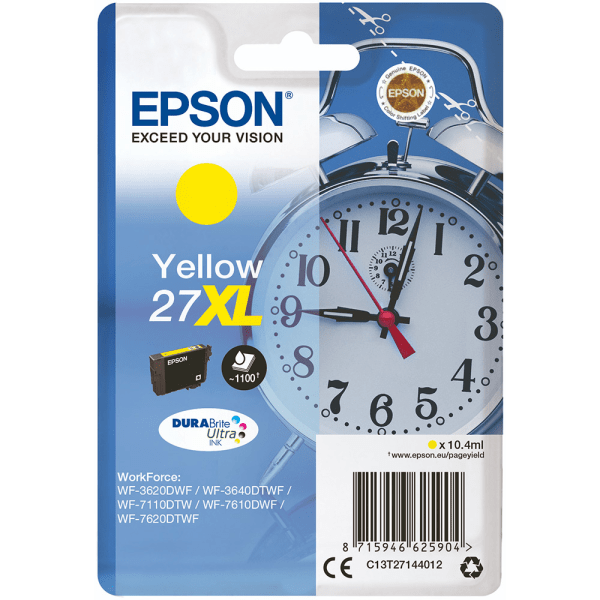 Epson 27XL Yellow Ink High Capacity Cartridge (Original)