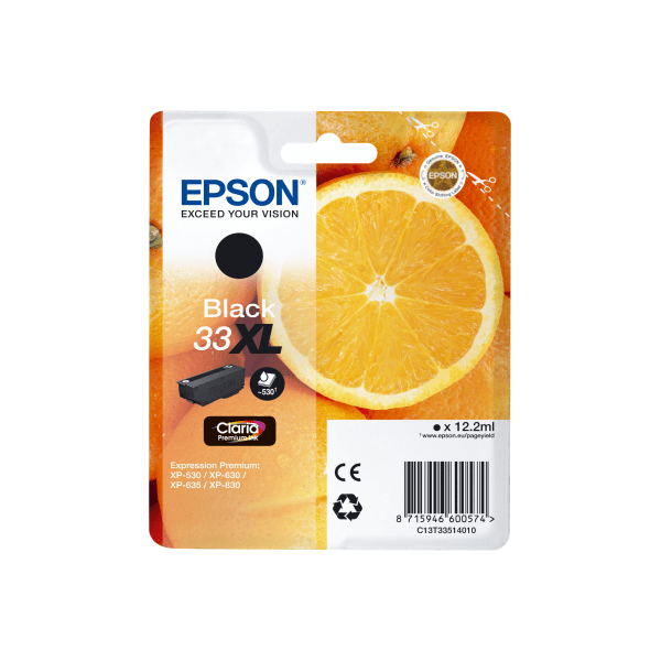 Epson 33XL Black Ink High Capacity Cartridge (Original)