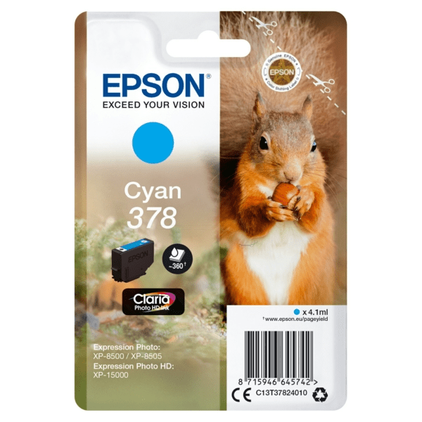 Epson 378 Cyan Ink Cartridge (Original)