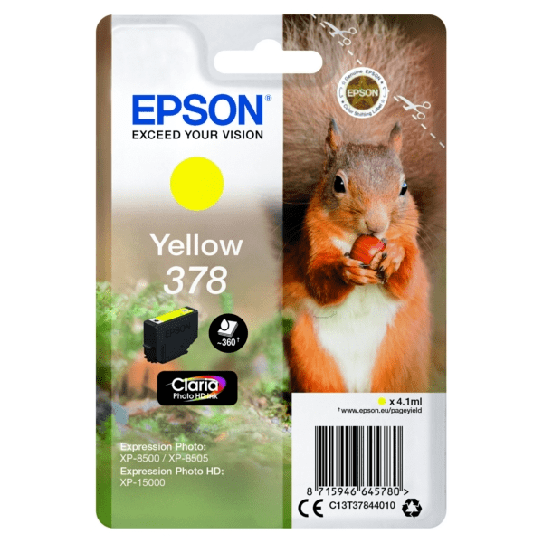 Epson 378 Yellow Ink Cartridge (Original)