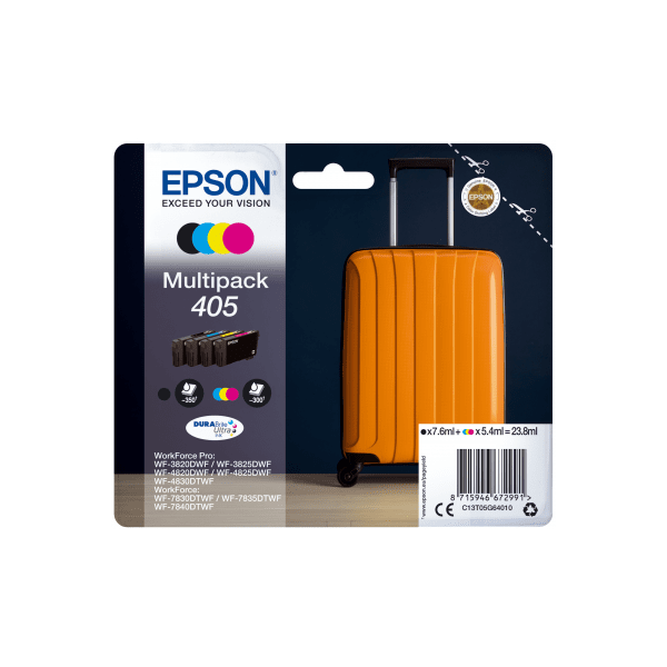 Epson 405 Black and Colour Ink Cartridges - 4 Pack (Original)