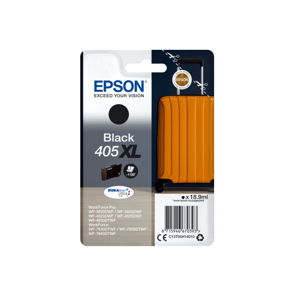 Epson 405XL Black High Capacity Ink Cartridge (Original)