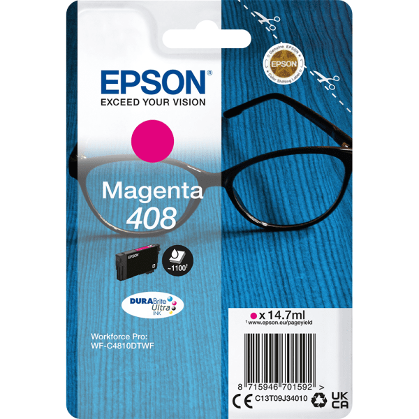Epson 408 Magenta Ink Cartridge (Original)