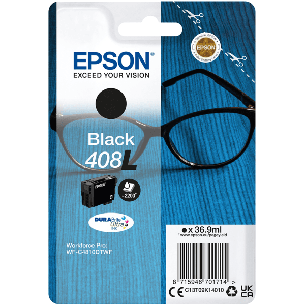 Epson 408L Black High Capacity Ink Cartridge (Original)
