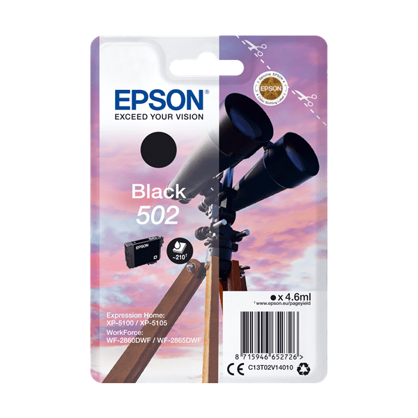 Epson 502 Black Ink Cartridge (Original)