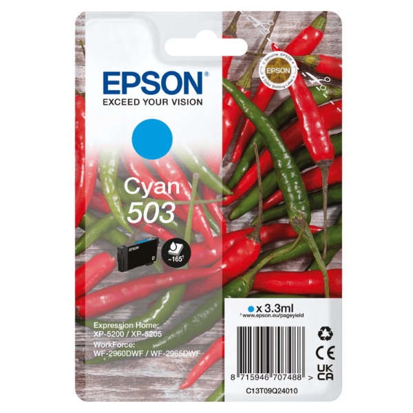 Epson 503 Cyan Ink Cartridge (Original)