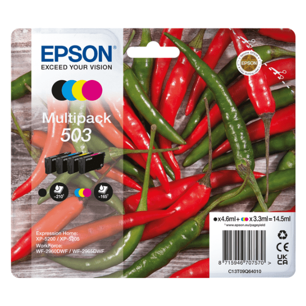 Epson 503 BK/C/M/Y Ink Cartridge Multipack (Original)