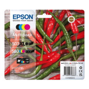 Epson 503XL BK / 503 CMY Ink High Capacity Cartridge Multipack (Original)