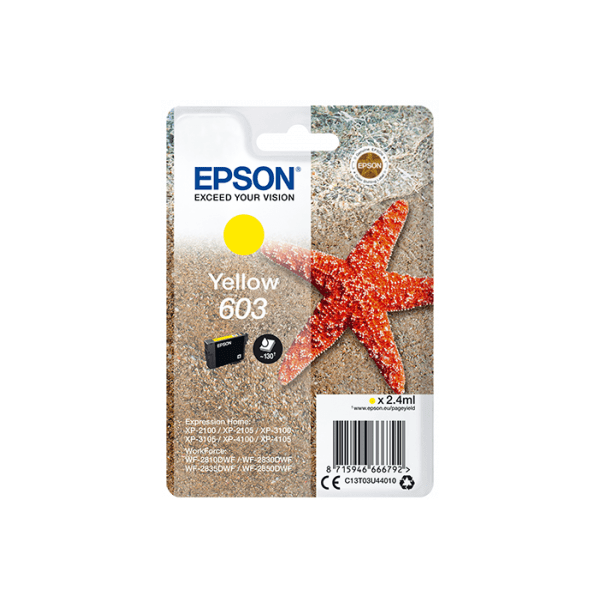 Epson 603 Yellow Ink Cartridge (Original)