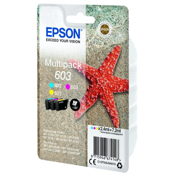 Epson 603 C/M/Y Ink Cartridge Multipack (Original)