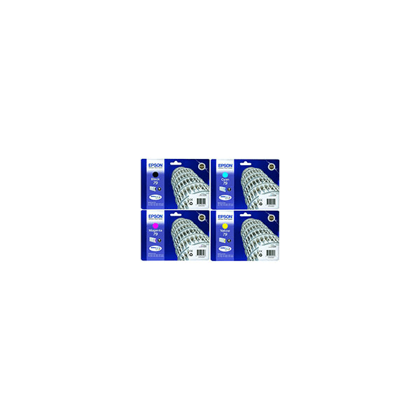 Epson 79 (BK/C/M/Y) Black & Colour Ink Cartridge 4 Pack (Original)