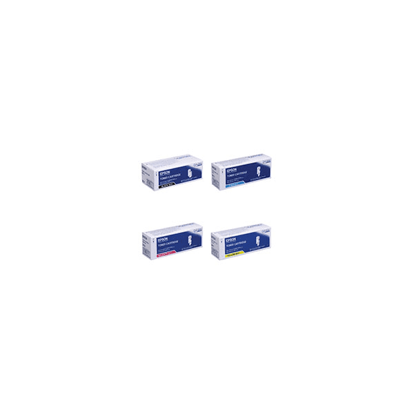 Epson C13S050614/13/12/11 Original High Yield Black & Colour Toner Cartridge Multipack