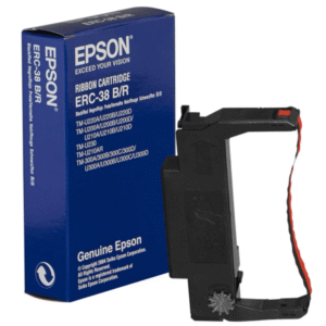 Epson ERC-38 (C43S015376) Original Black & Red Fabric Ribbon