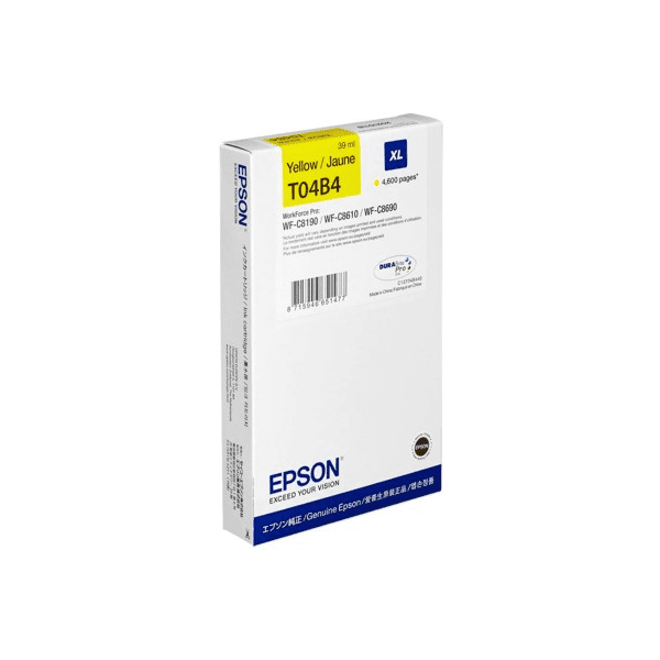 Epson T04B4 (C13T04B440) Original High Capacity Yellow Ink Cartridge