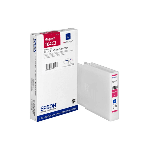 Epson T04C3 (C13T04C340) Original Magenta Ink Cartridge