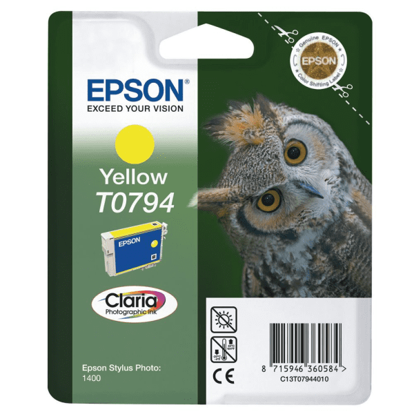 Epson T0794 Yellow High Capacity Ink Cartridge (Original)